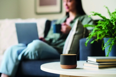 Logo trade promotional merchandise picture of: Cork and aluminium speaker