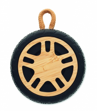 Logo trade promotional gifts image of: Wireless speaker tire shaped