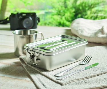 Logo trade corporate gifts picture of: Stainless steel lunch box