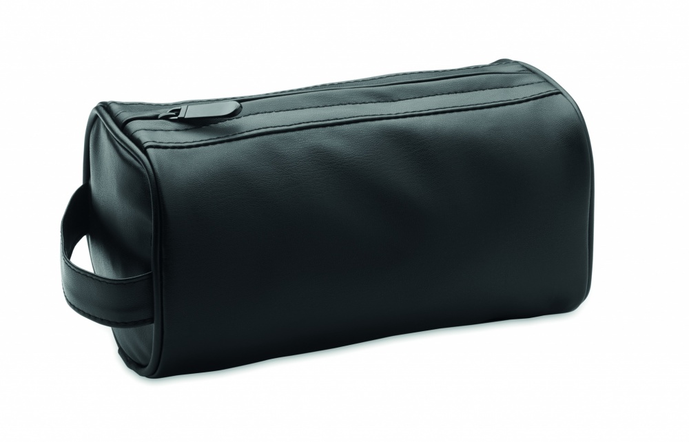 Logo trade corporate gift photo of: Soft PU cosmetic bag and zipper