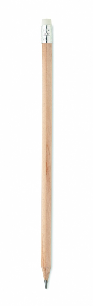 Logotrade promotional giveaways photo of: Natural pencil with eraser