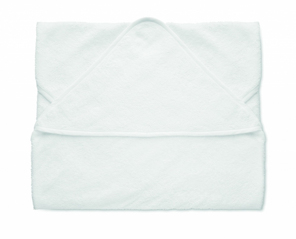 Logo trade promotional item photo of: Cotton hooded baby towel