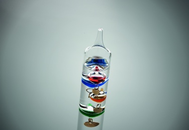 Logo trade business gift photo of: Galileo thermometer glass 28cm