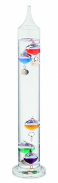 Logo trade promotional giveaways image of: Galileo thermometer glass 28cm