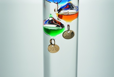 Logo trade promotional gifts image of: Galileo thermometer glass 28cm