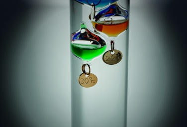 Logo trade promotional gifts picture of: Galileo thermometer glass 28cm