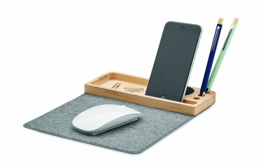 Logotrade promotional products photo of: Wireless charger in bamboo 15W