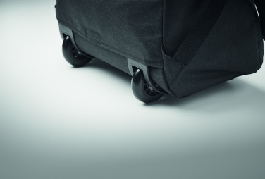 Logo trade promotional item photo of: A portable backpack trolley with wheels, made of 600D RPET polyester
