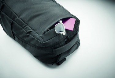 Logotrade promotional giveaways photo of: A portable backpack trolley with wheels, made of 600D RPET polyester