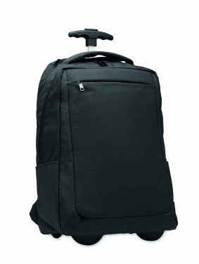 Logotrade promotional product image of: A portable backpack trolley with wheels, made of 600D RPET polyester