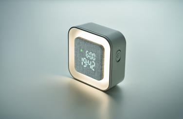 Logo trade business gift photo of: Recycled ABS/RPET alarm clock Stuttgart