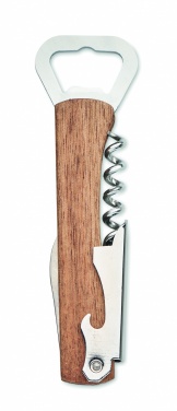 Logotrade business gift image of: 3 in 1 bamboo bottle opener WOOL