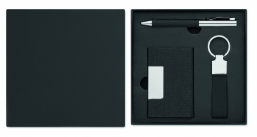 Logo trade promotional gifts image of: 3-piece gift set in a gift box with customizable printing
