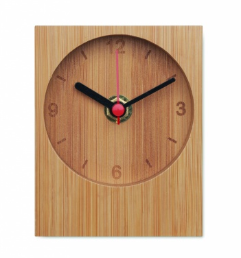 Logotrade promotional products photo of: Bamboo table clock