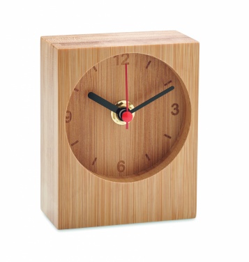 Logotrade promotional merchandise image of: Bamboo table clock