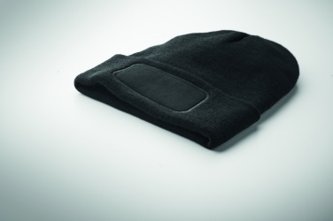Logo trade corporate gifts picture of: Unisex beanie RPET polyester