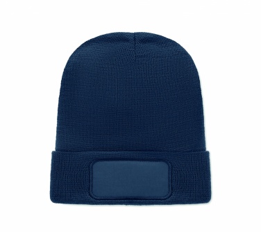 Logo trade promotional gifts image of: Unisex beanie RPET polyester