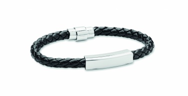 Logo trade promotional gifts picture of: Braided faux leather bracelet