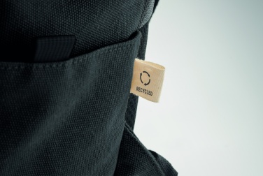 Logo trade advertising products picture of: A 15-inch laptop backpack made of recycled pre-consumer cotton with customizable printing
