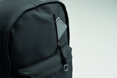 Logo trade advertising products picture of: A 15-inch laptop backpack made of recycled pre-consumer cotton with customizable printing