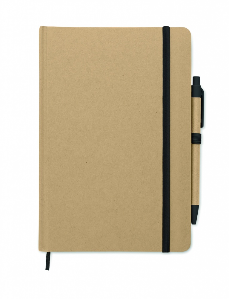 Logo trade advertising products image of: Caratil A5 notebook in recycled carton