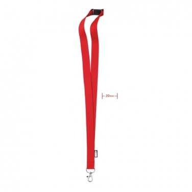 Logotrade promotional giveaway image of: Lanyard in RPET 20 mm