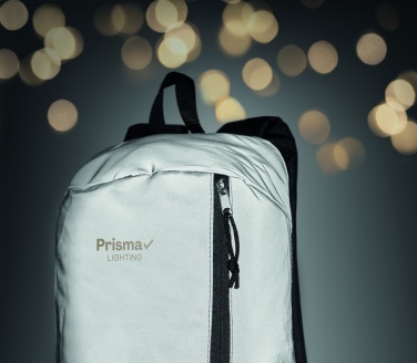 Logo trade promotional merchandise image of: High reflective backpack 600D