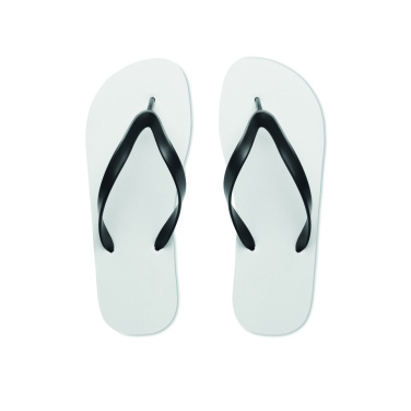 Logo trade promotional giveaways image of: Sublimation beach slippers