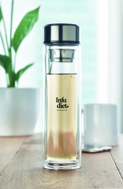 Logo trade business gift photo of: Bottle with touch thermometer