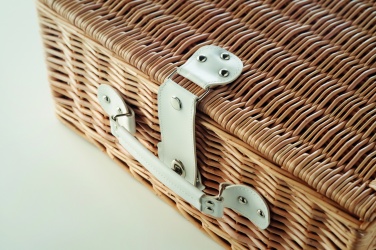 Logo trade promotional gifts picture of: Wicker picnic basket 4 people