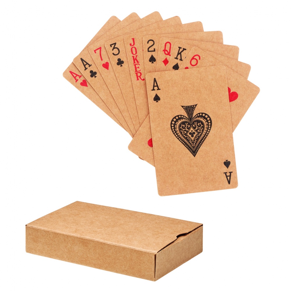 Logo trade promotional gifts picture of: Recycled paper playing cards