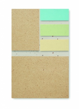 Logotrade promotional gift image of: Grass/seed paper memo pad
