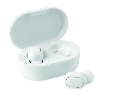 Logo trade promotional merchandise photo of: Recycled ABS TWS earbuds