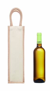 Logotrade business gifts photo of: Jute wine bag for one bottle