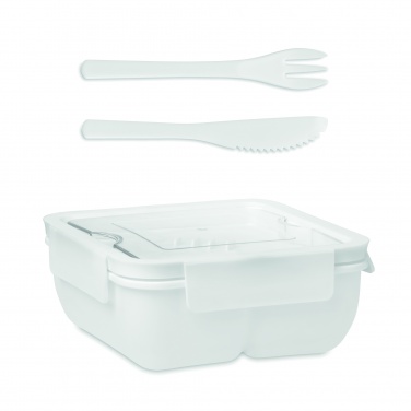 Logo trade promotional giveaway photo of: Lunch box with cutlery 600ml