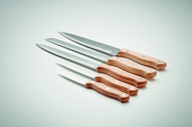 Logo trade promotional items picture of: 5 piece knife set in base