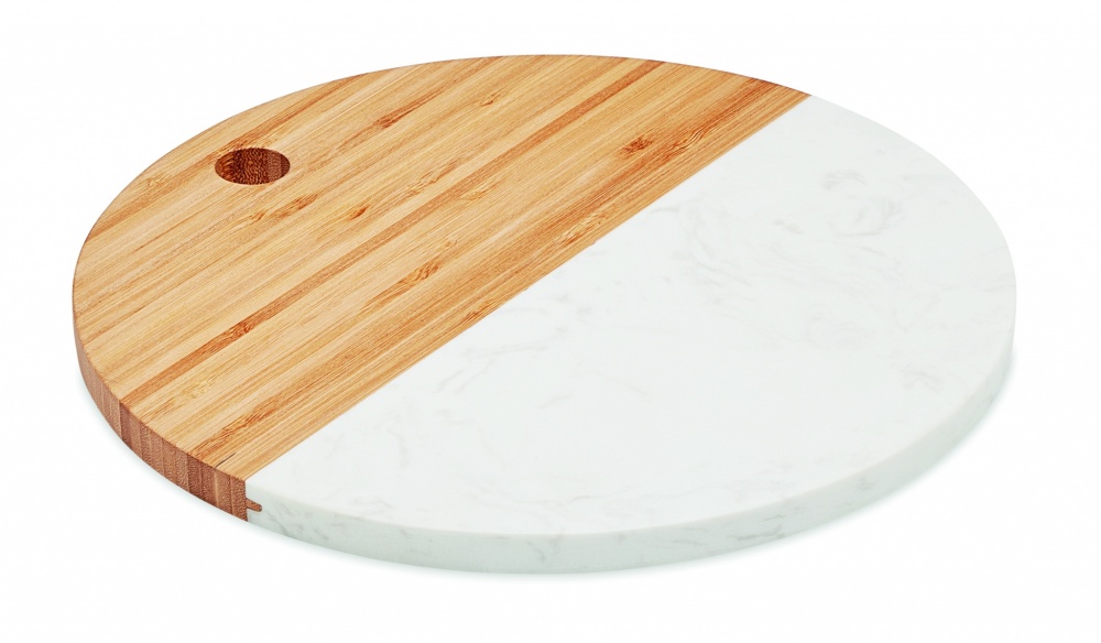 Logotrade promotional item picture of: Marble/ bamboo serving board