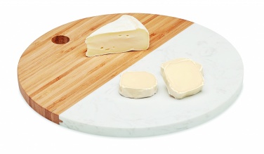 Logo trade business gift photo of: Marble/ bamboo serving board