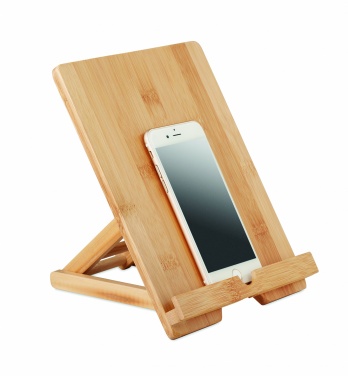 Logo trade promotional items picture of: Bamboo tablet stand TUANUI