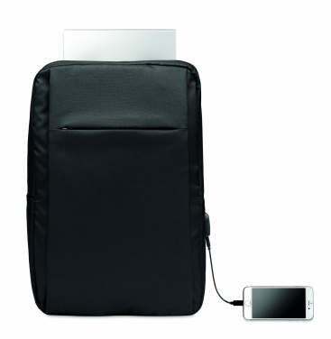 Logotrade promotional gift picture of: Laptop backpack in 300D RPET