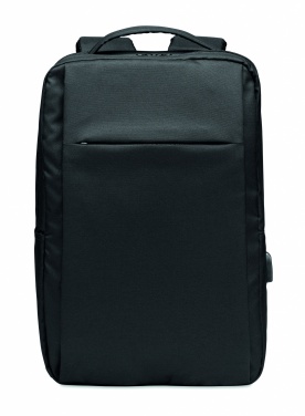 Logo trade promotional gift photo of: Laptop backpack in 300D RPET
