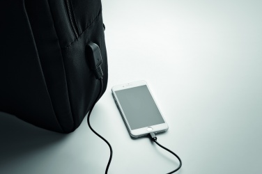 Logo trade promotional merchandise image of: Laptop backpack in 300D RPET