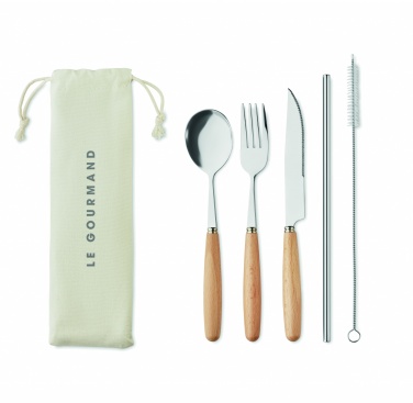 Logo trade promotional gifts picture of: Cutlery set stainless steel