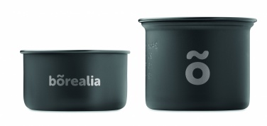 Logo trade corporate gifts image of: 2 camping pots with cutlery