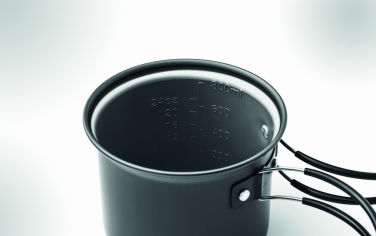 Logo trade promotional merchandise image of: 2 camping pots with cutlery