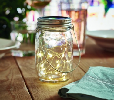 Logotrade promotional gift picture of: Solar mason jar outdoor lamp