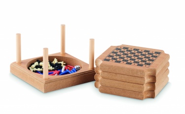 Logo trade promotional merchandise image of: 4-piece coaster game set