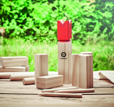 Logo trade advertising products image of: Pinewood outdoor throwing game
