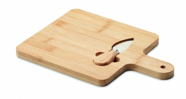 Logotrade corporate gift picture of: Cheese board set in bamboo Bremen