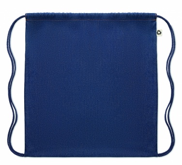 Logo trade business gift photo of: Recycled denim drawstring bag